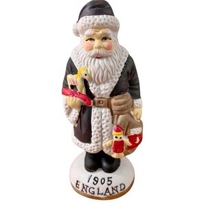 Vintage Santa Around the World Fine Porcelain Santa Figurine England 1994 In Box